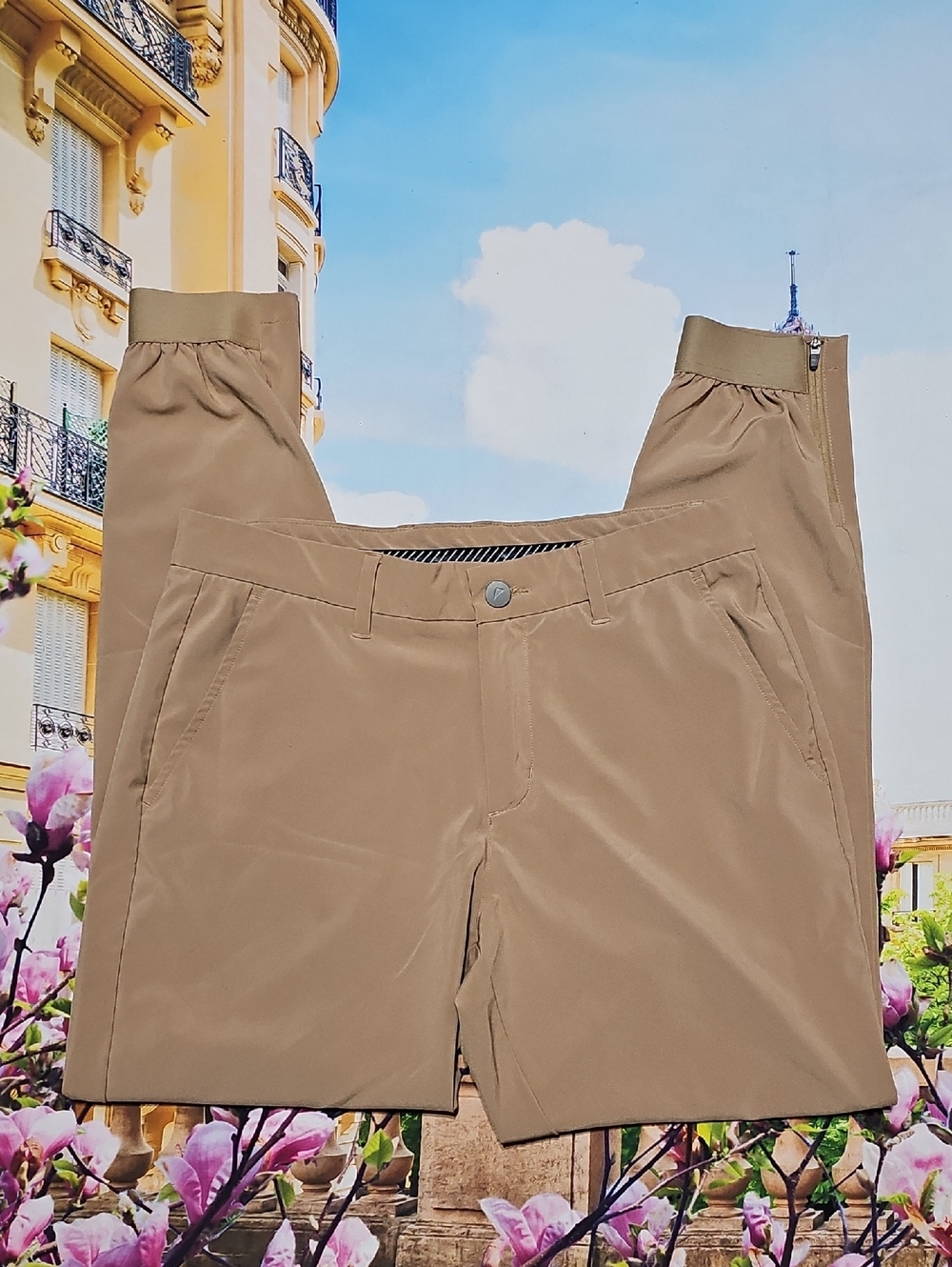 Primo Zippered Ankle Athletic Pants Size 32